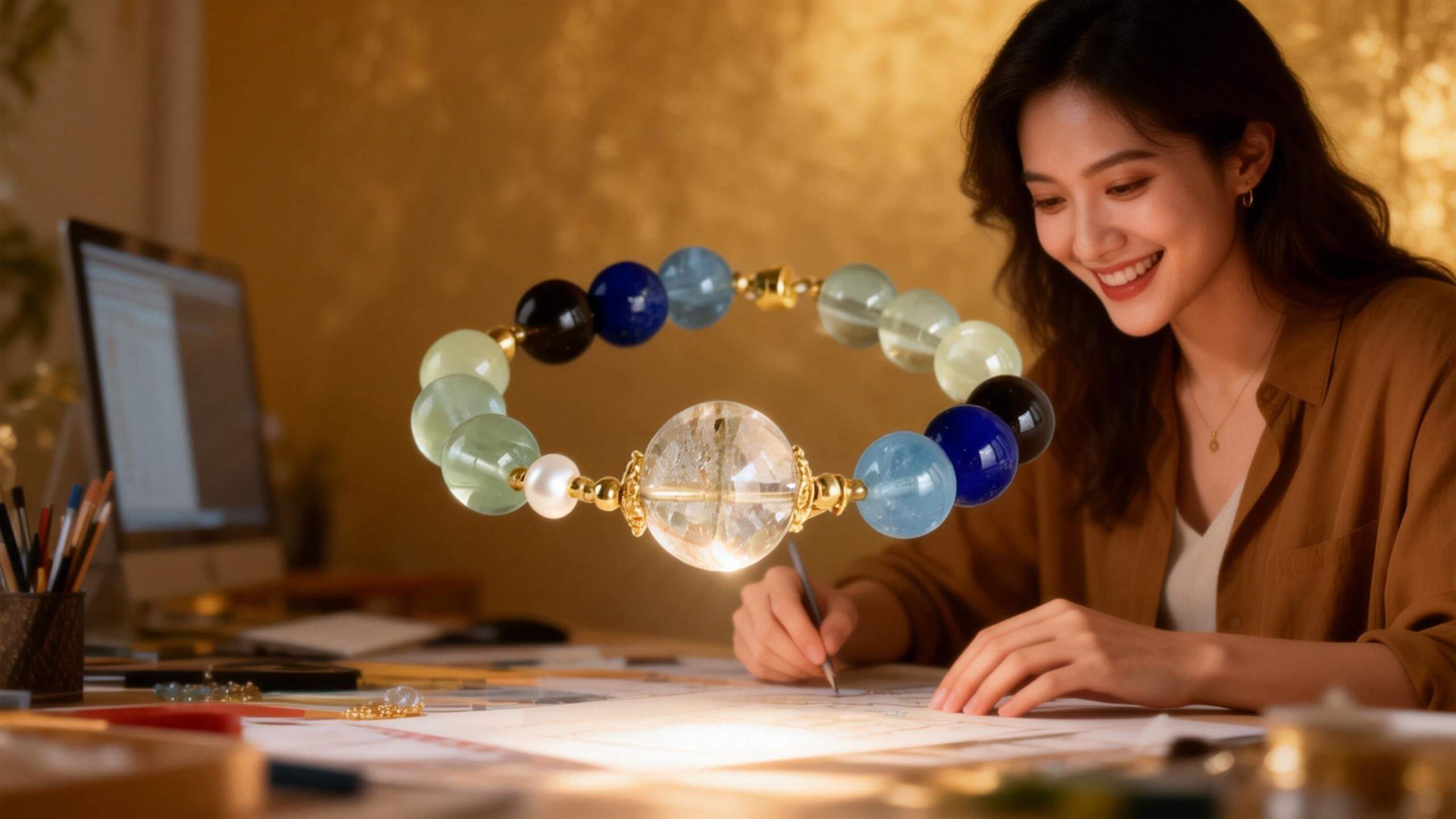 Unlock Creative Flow: The Water & Wood Energy Bracelet for Inspiration & New Beginnings