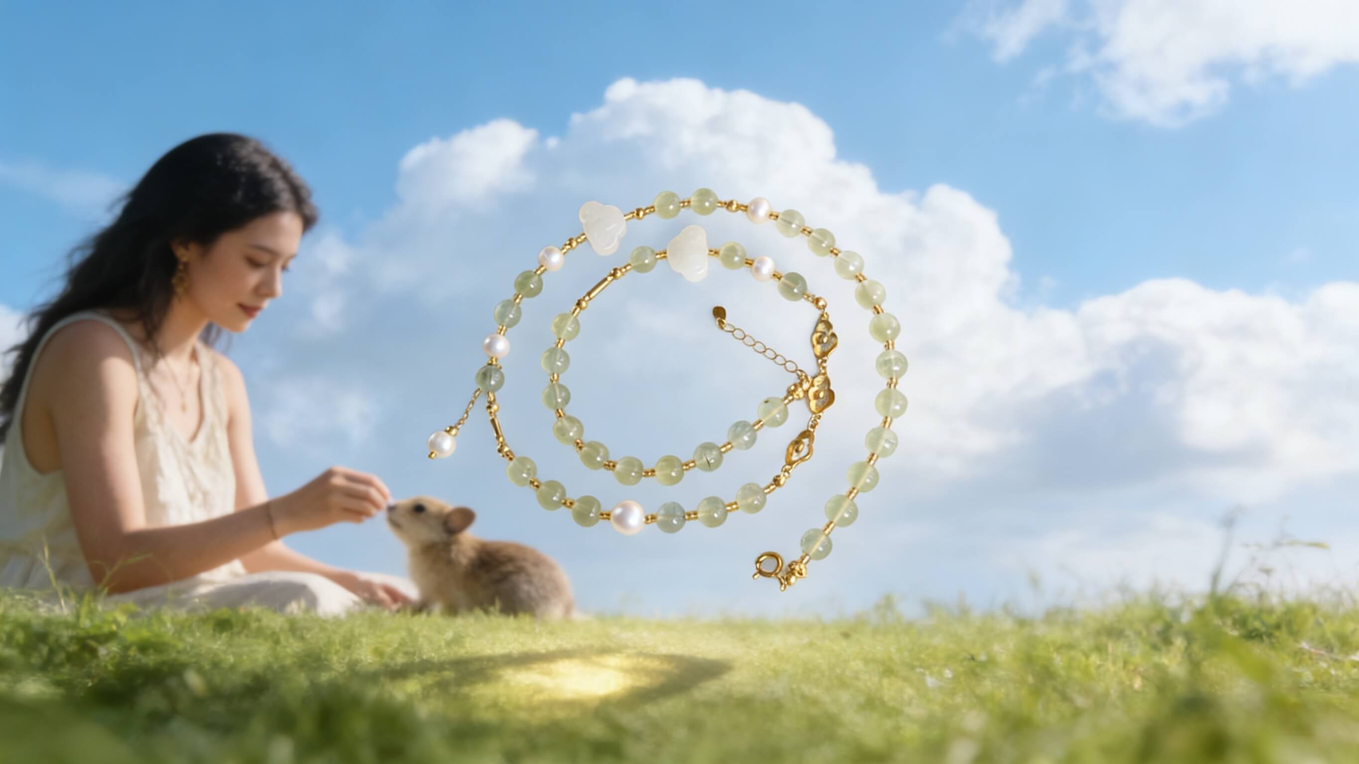 Embrace Gentle Flow: The Cloud Scroll Necklace for Stress Relief & Emotional Ease