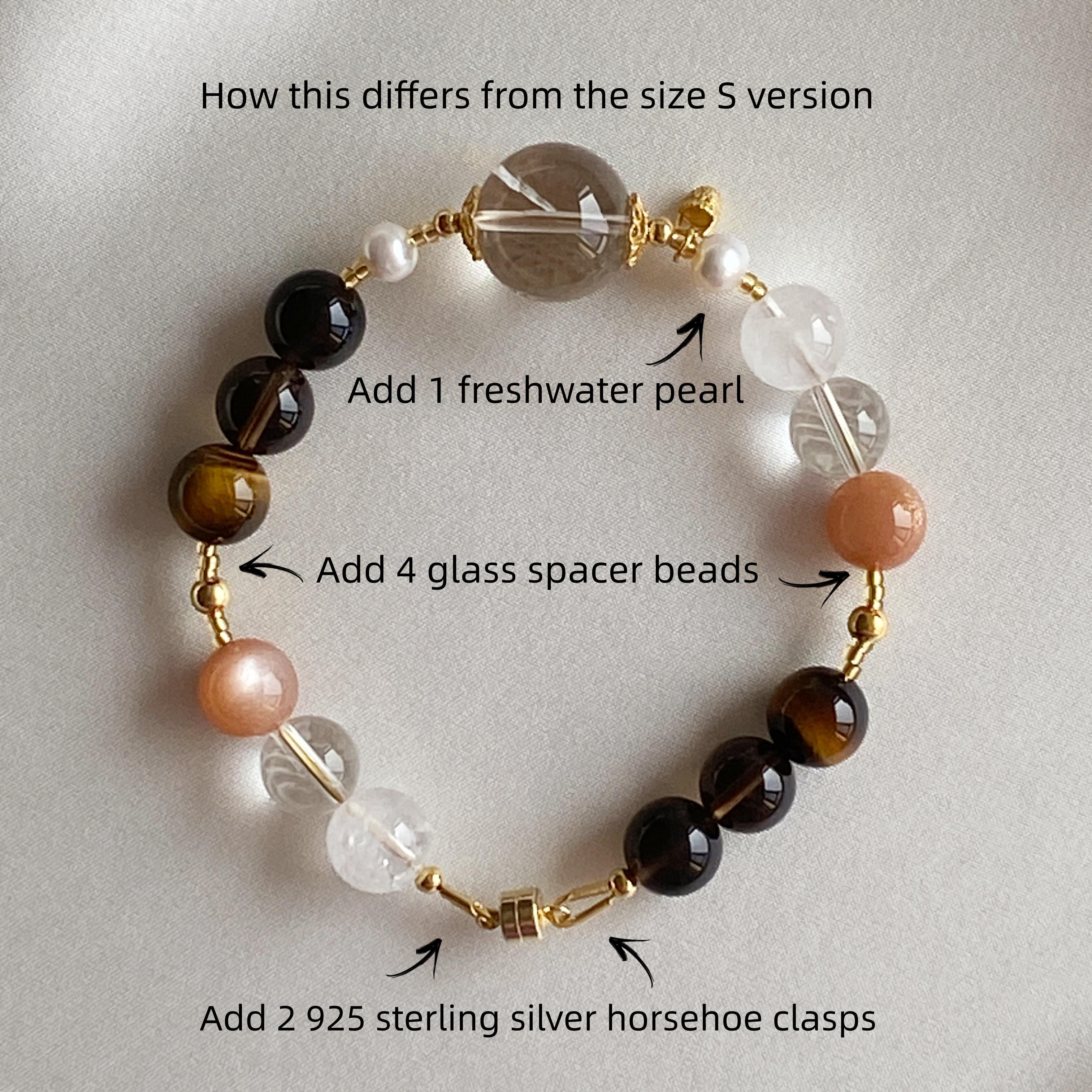 Clear Quartz & Obsidian Aura Bracelet: Your Guardian for Stability and Confidence