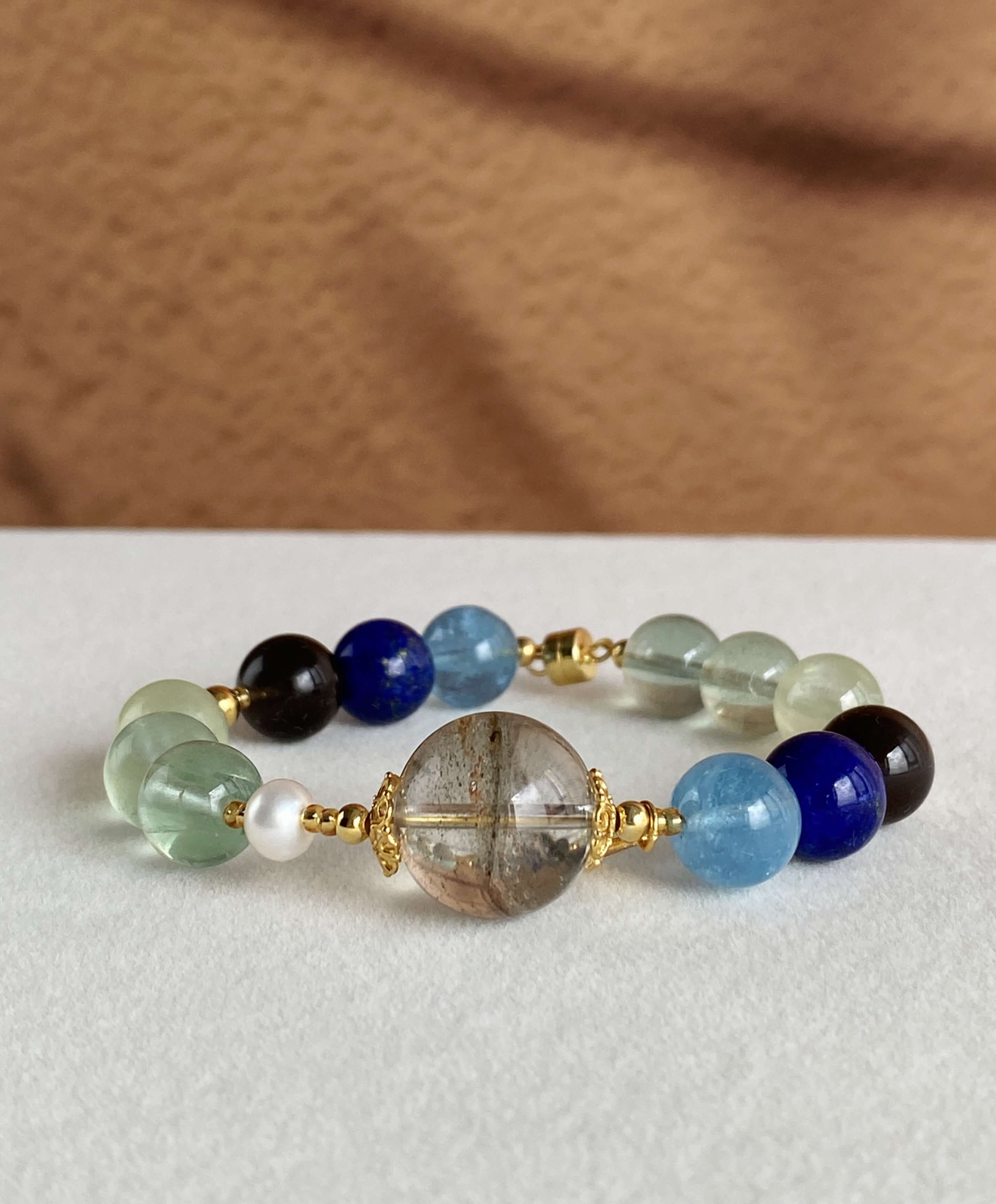 Creative Crystal Bracelet Flat-lay display, a unique and meaningful gift for women