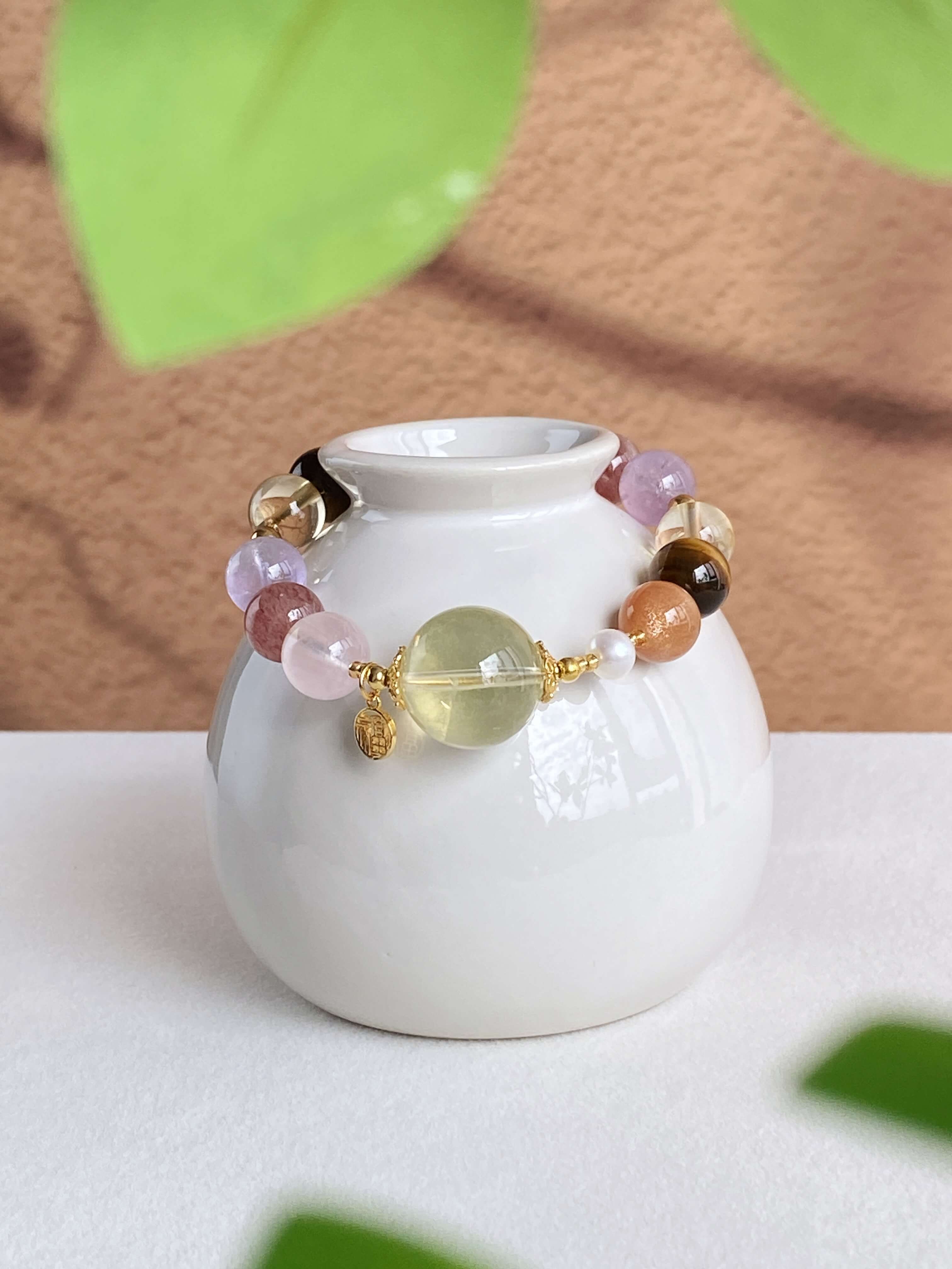 Stablize Crystal Bracelet - Citrine Healing Jewelry for Vitality