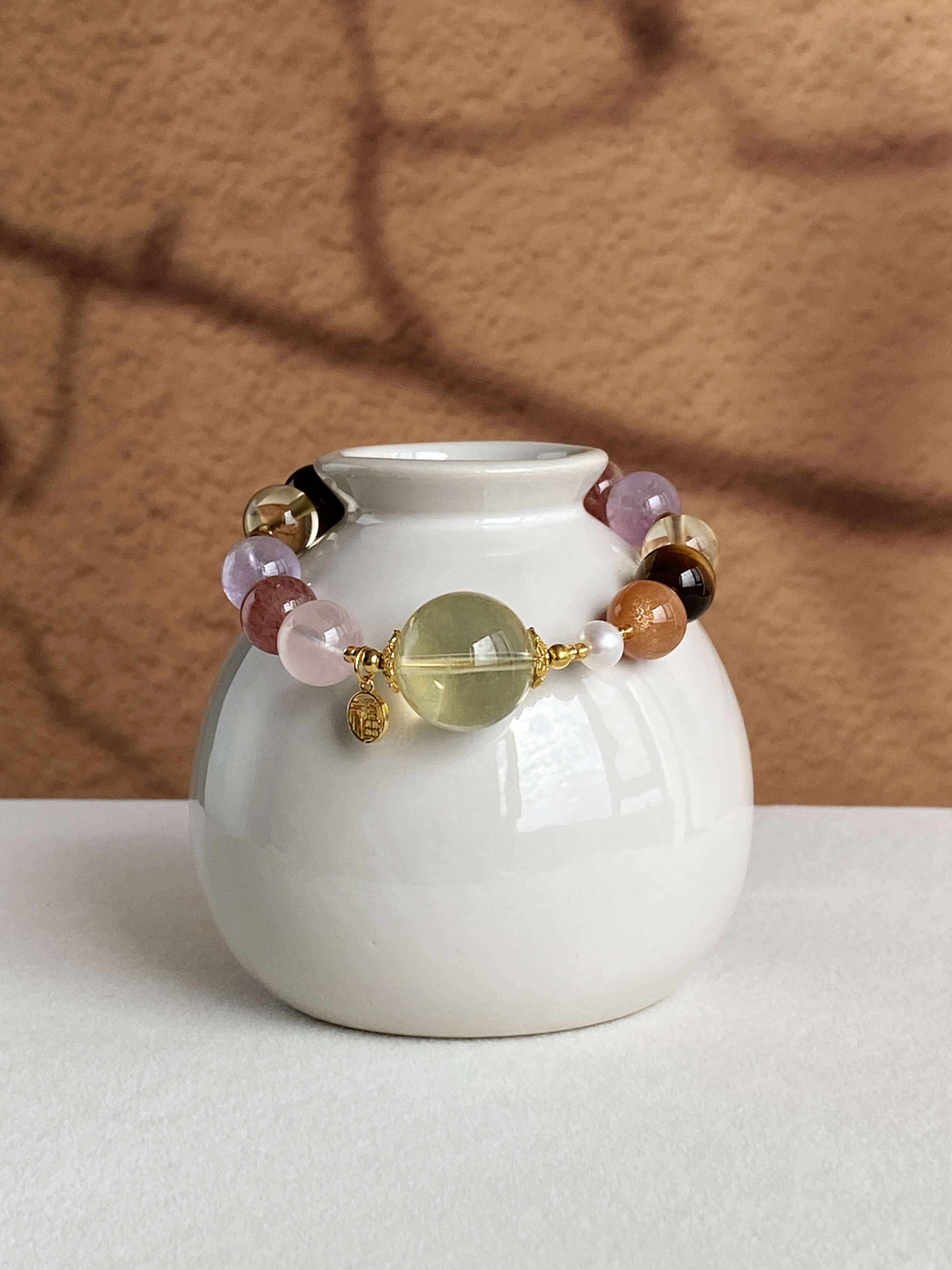 Stablize Crystal Bracelet - Citrine Healing Jewelry for Vitality