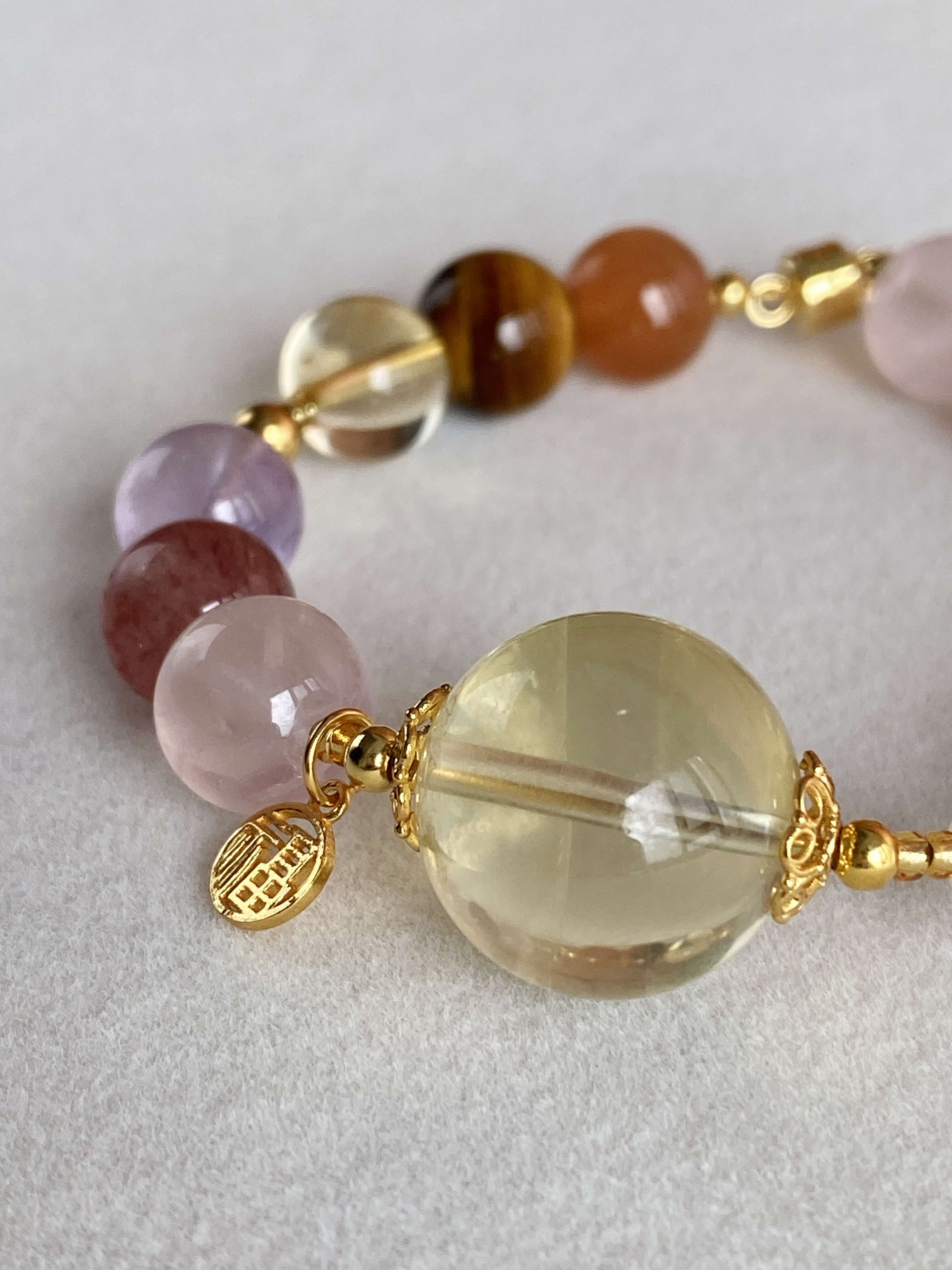 Stablize Crystal Bracelet - Citrine Healing Jewelry for Vitality