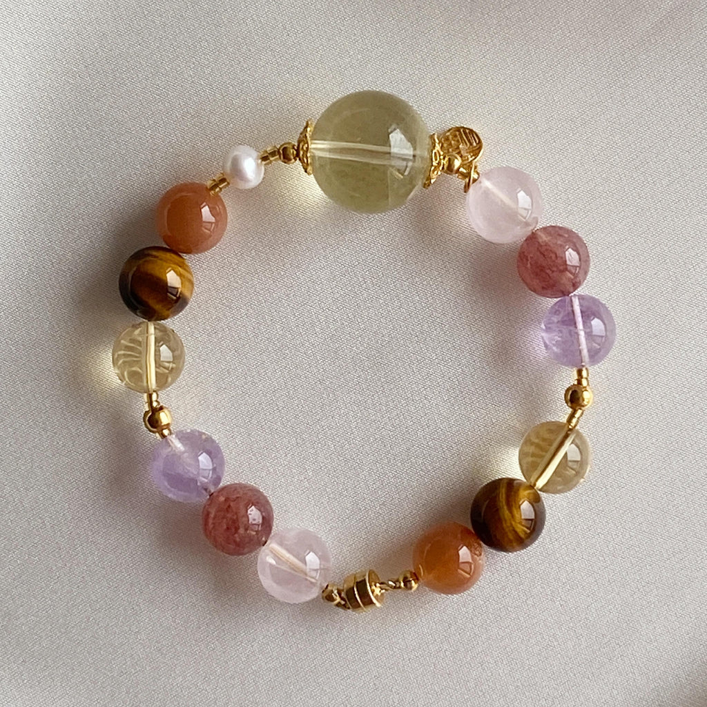 Citrine & Amethyst Stablize Bracelet: Ground Your Fire, Fuel Your Focus