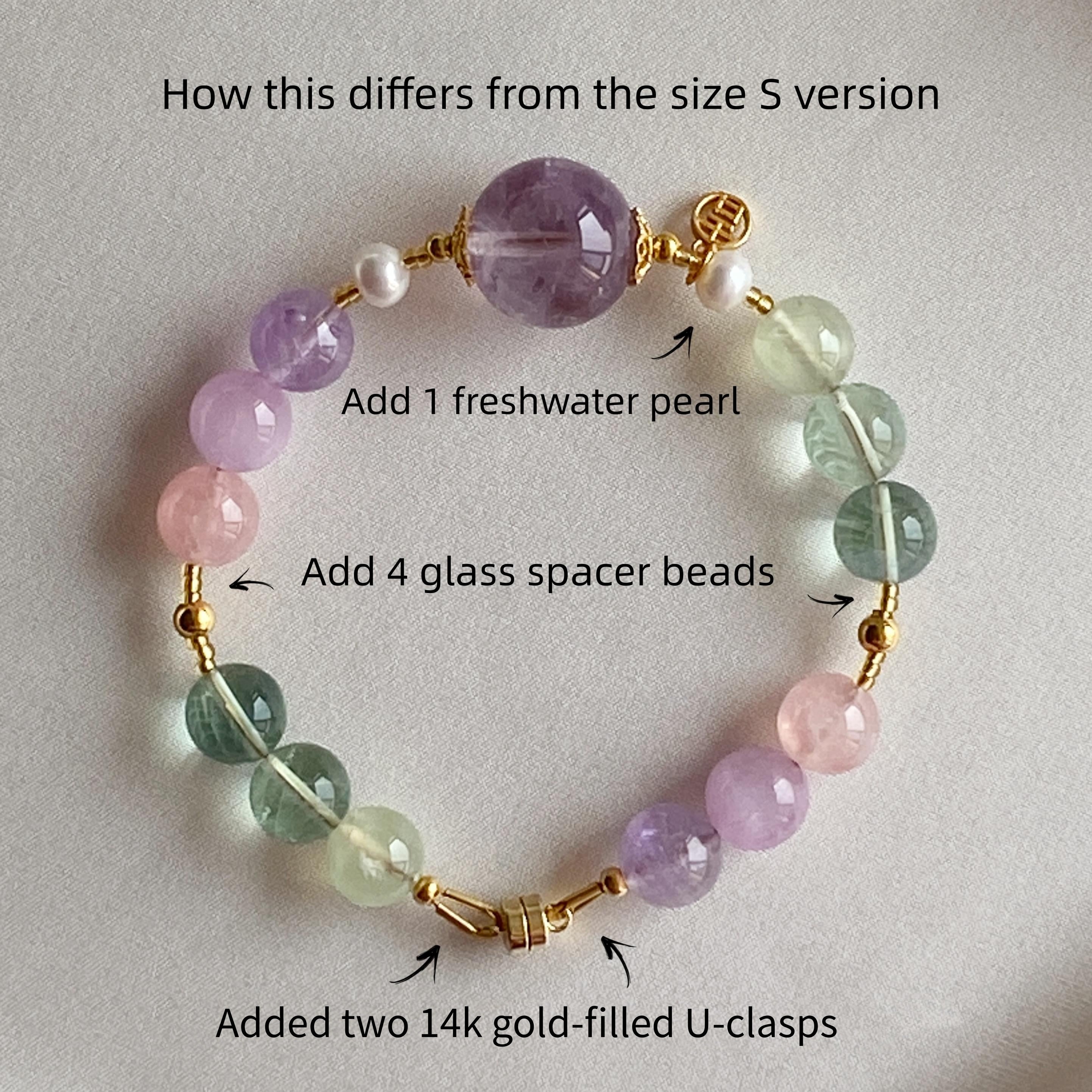 Amethyst & Green fluorite Vitality Bracelet: Ignite Passion, Boost vitality