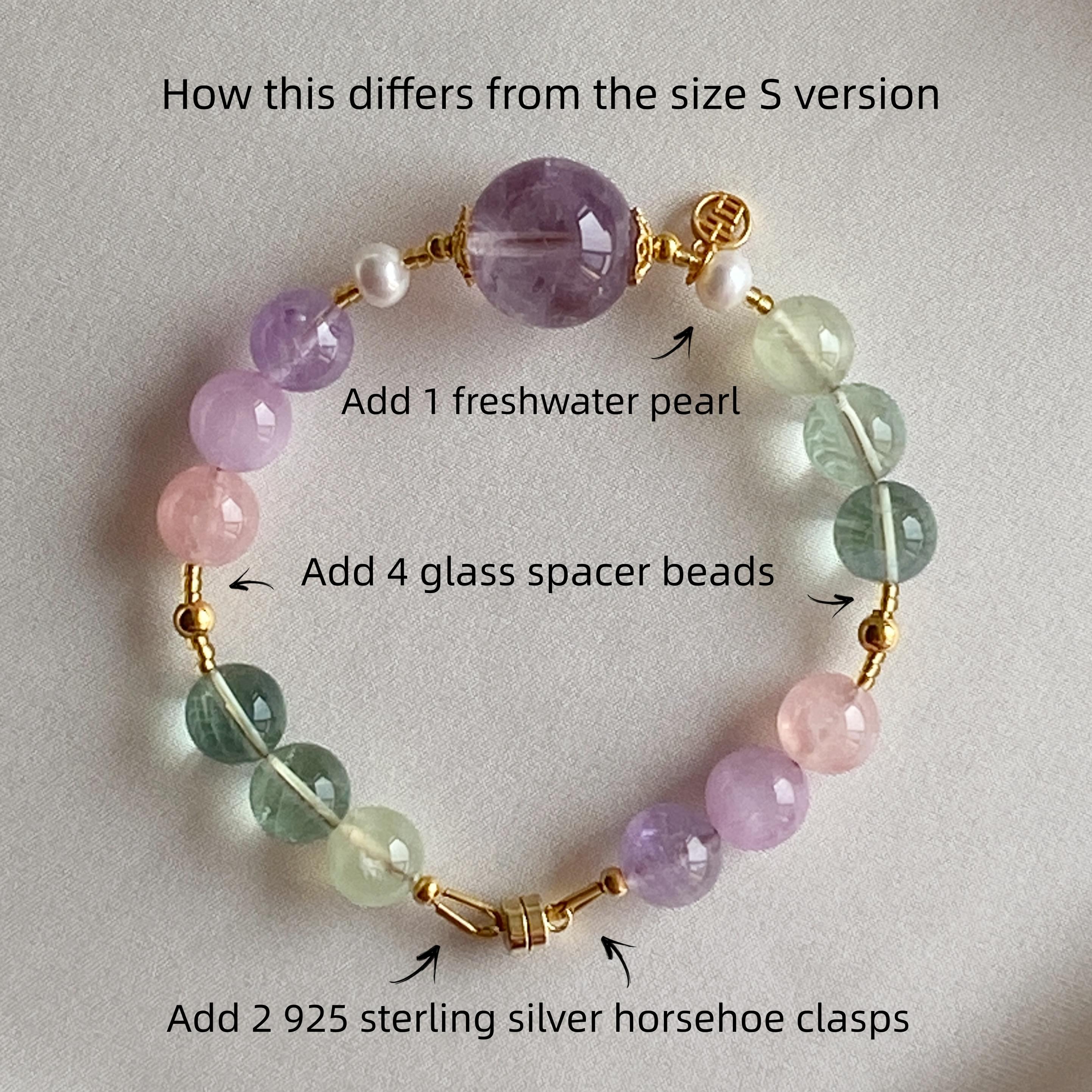 Amethyst & Green fluorite Vitality Bracelet: Ignite Passion, Boost vitality